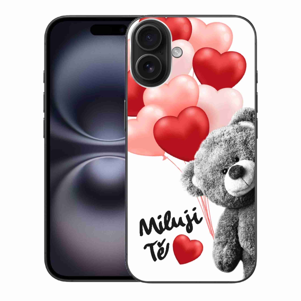 Gelový kryt mmCase na iPhone 16 Plus - miluji Tě