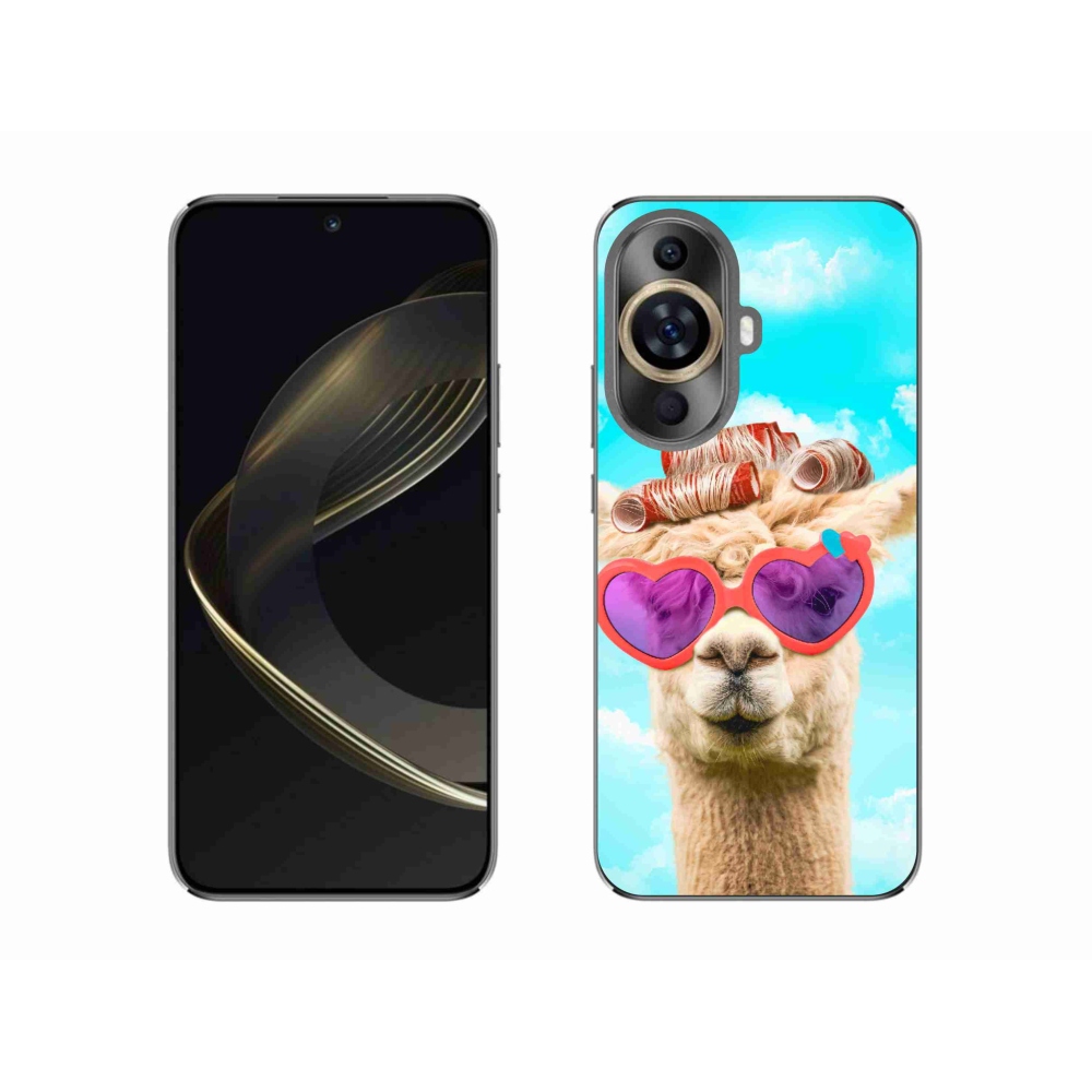 Gelový kryt mmCase na Huawei Nova 11 - lama s brýlemi