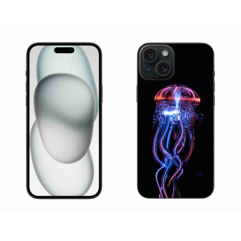 Gelový kryt mmCase na iPhone 15 Plus - medúza