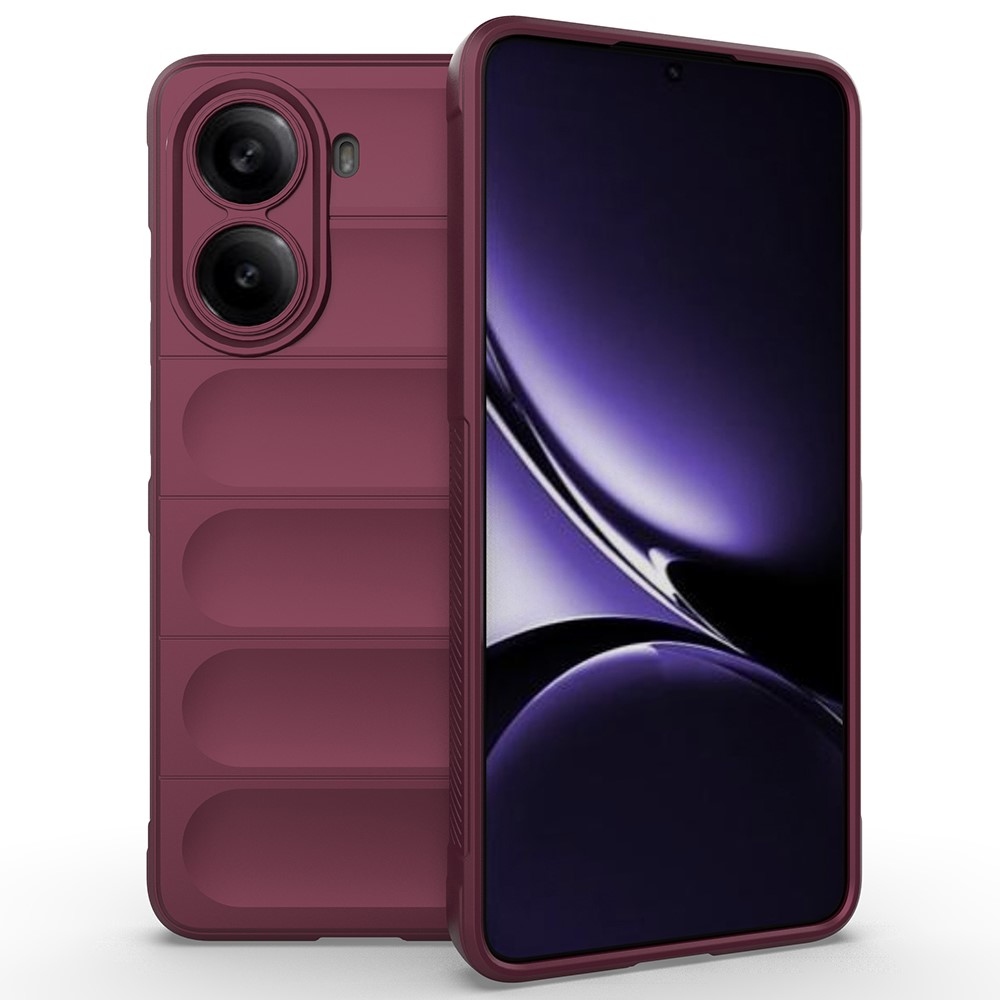 Rugg odolný gelový obal na Xiaomi Poco X7 Pro 5G - vínový
