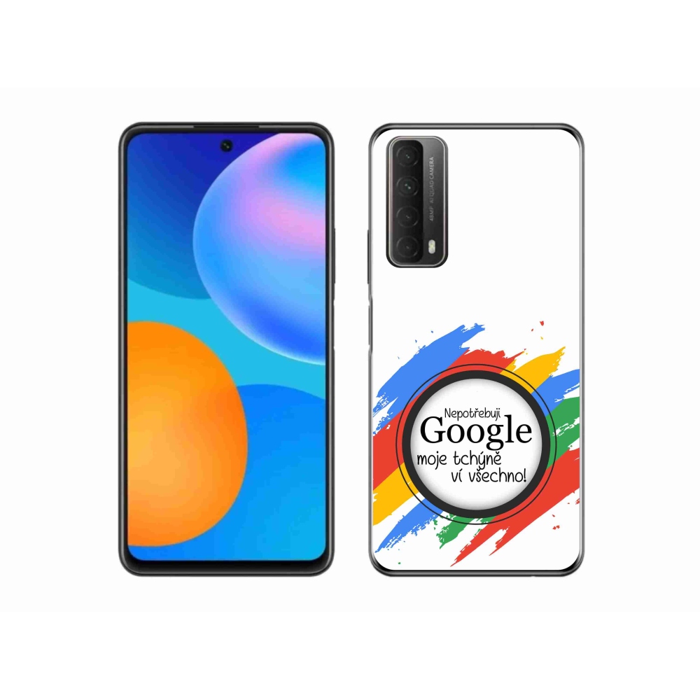 Gelový kryt mmCase na Huawei P Smart (2021) - tchýně ví všechno bílé pozadí