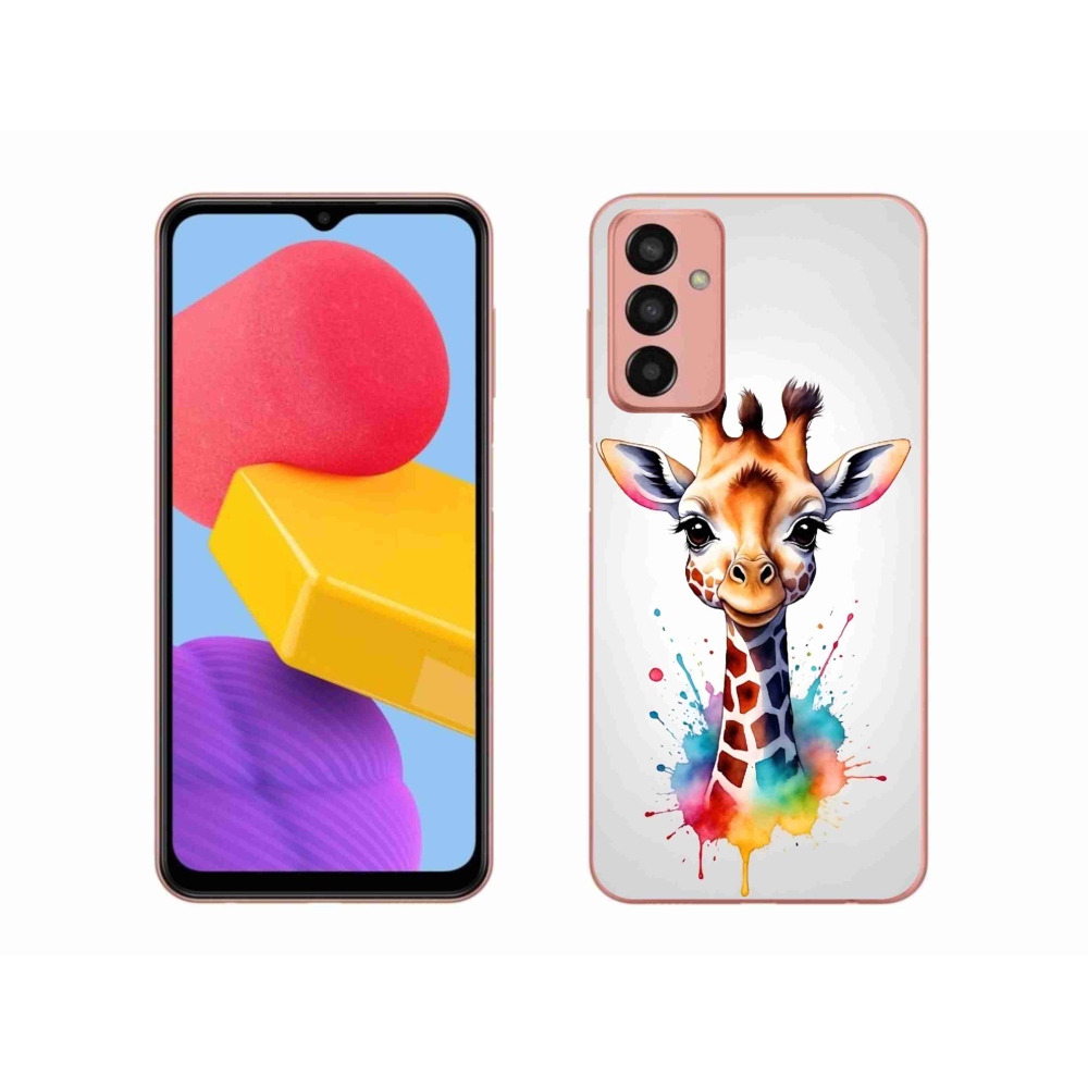 Gelový kryt mmCase na Samsung Galaxy M13 - žirafa 1
