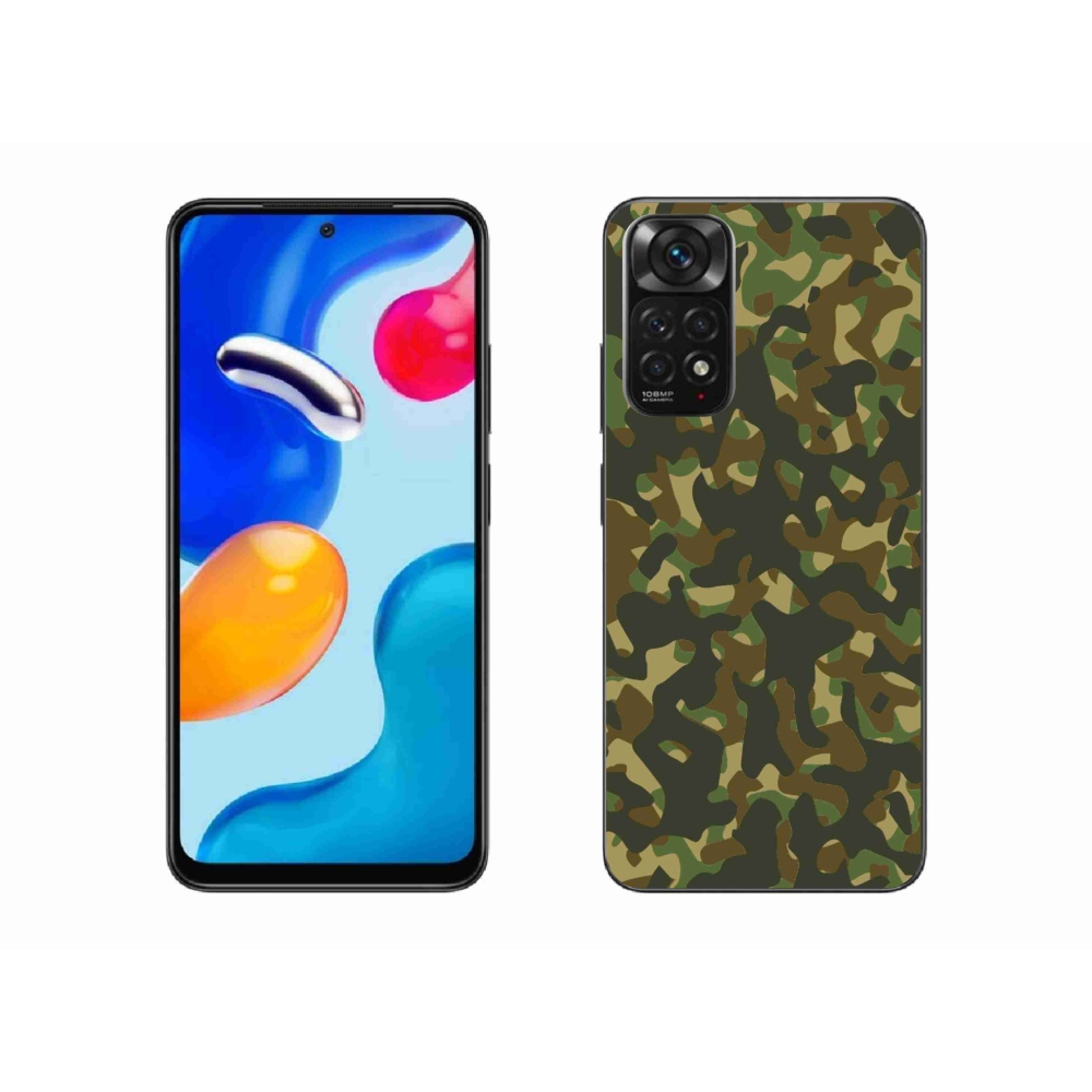 Gelový kryt mmCase na Xiaomi Redmi Note 11S 4G - maskáčový vzor 1