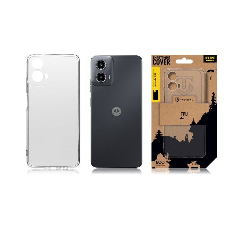 Tactical TPU Kryt pro Motorola G34 Transparent
