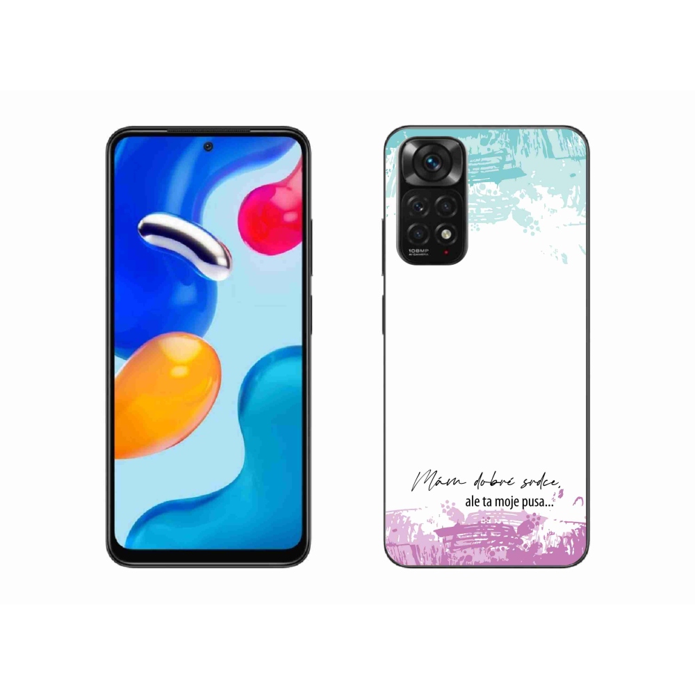 Gelový kryt mmCase na Xiaomi Redmi Note 11S 4G - vtipný text 3 bílé pozadí