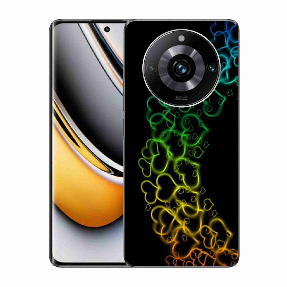 Gelový kryt mmCase na Realme 11 Pro/11 Pro+ - barevná srdíčka