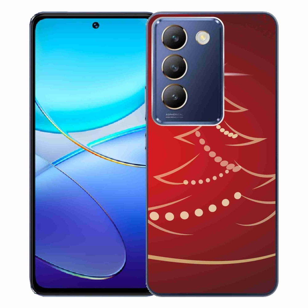 Gelový kryt mmCase na Vivo V40 SE 4G/5G - kreslený vánoční stromek