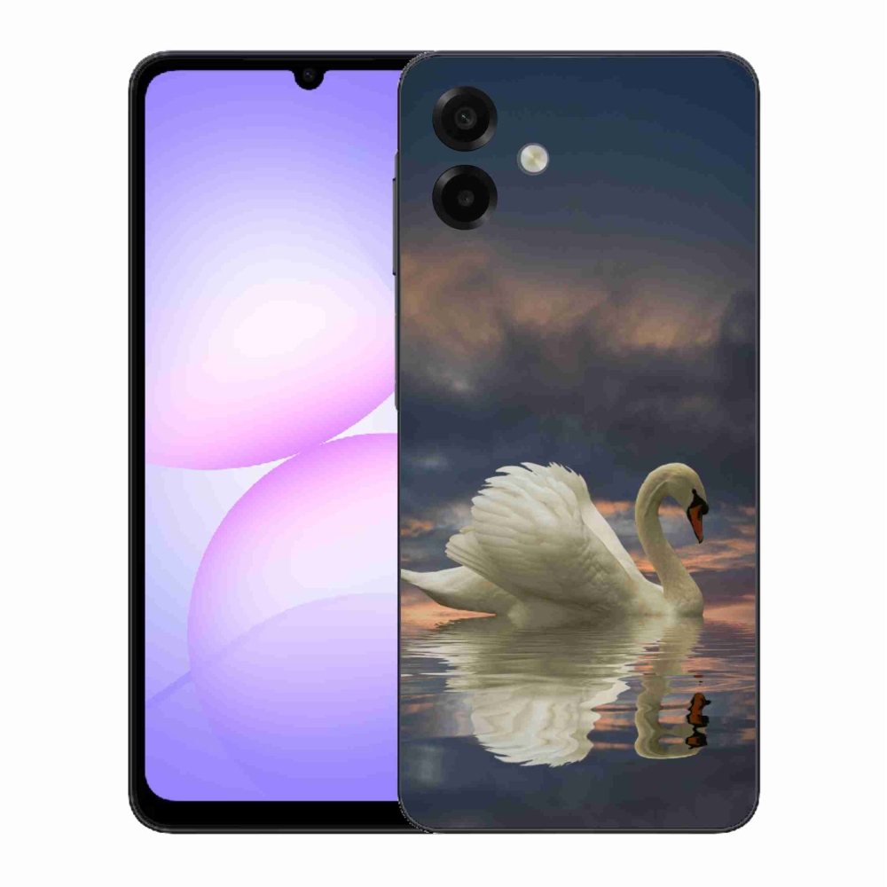 Gelový kryt mmCase na Samsung Galaxy A07 4G - labuť