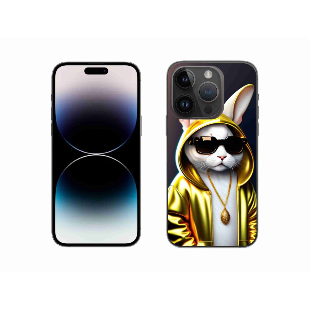 Gelový kryt mmCase na iPhone 14 Pro - kočka boss