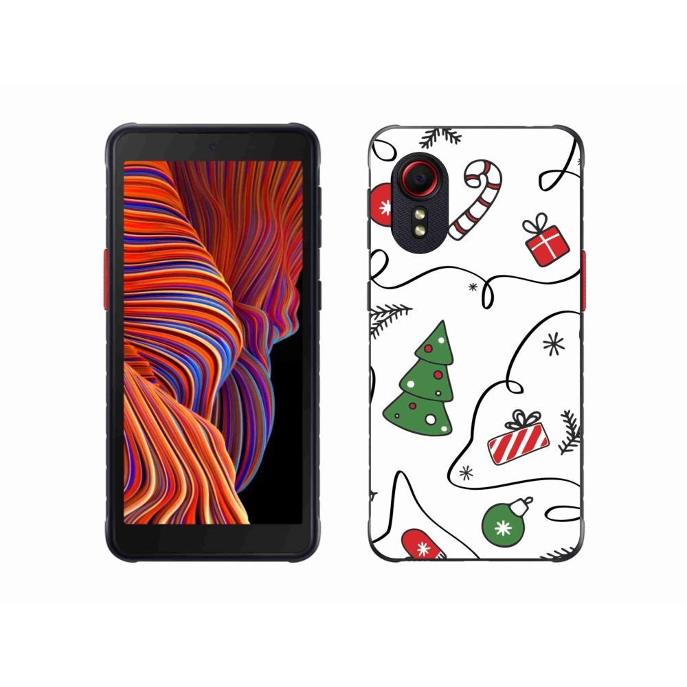 Gelový kryt mmCase na Samsung Galaxy Xcover 5 - vánoční motivy