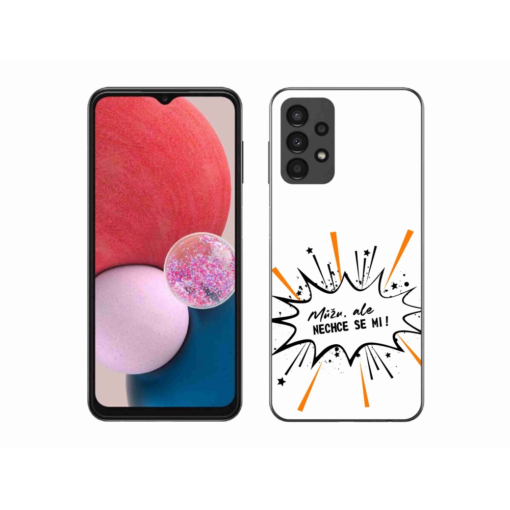 Gelový kryt mmCase na Samsung Galaxy A13 4G - vtipný text 11 bílé pozadí