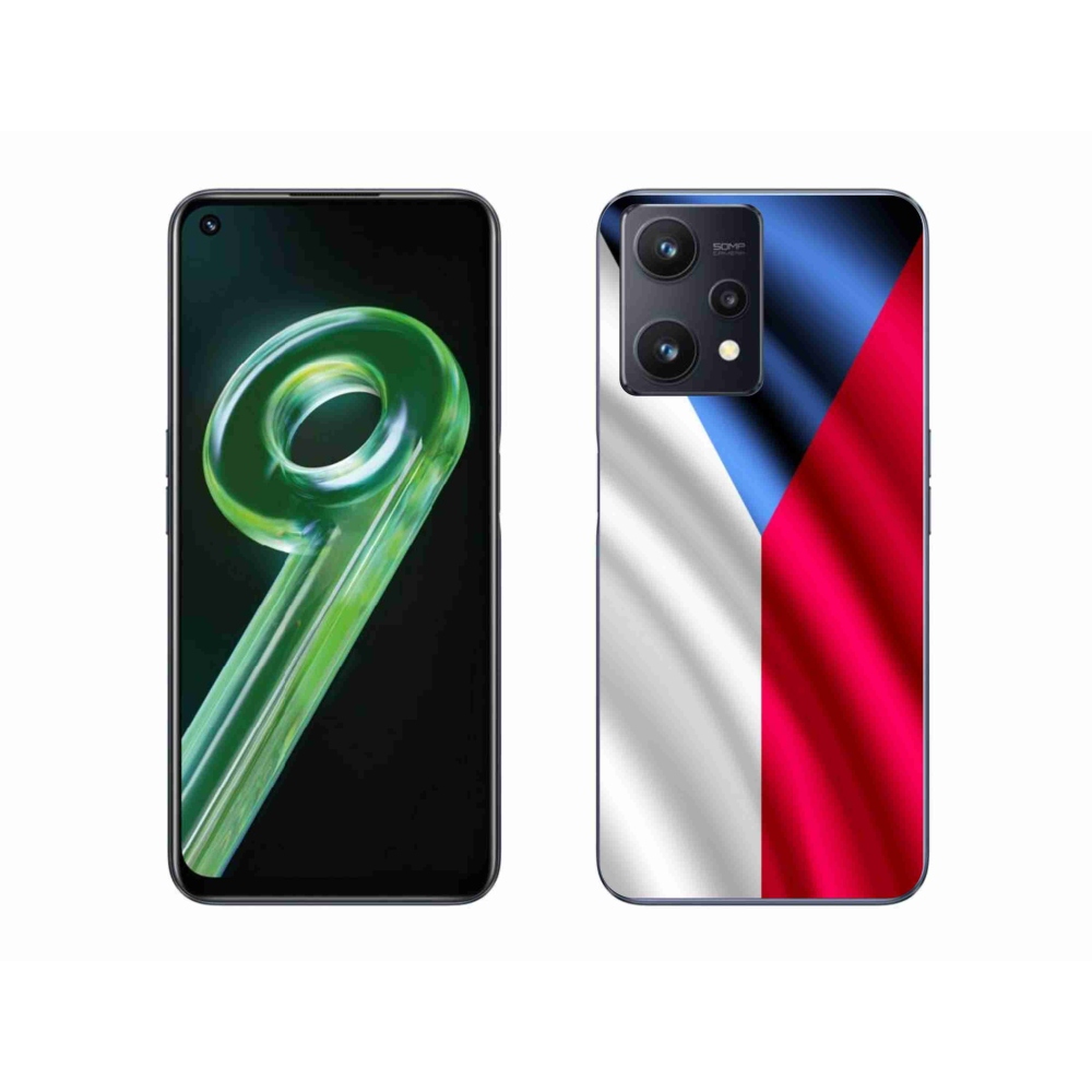 Gelový kryt mmCase na mobil Realme 9 5G - česká vlajka