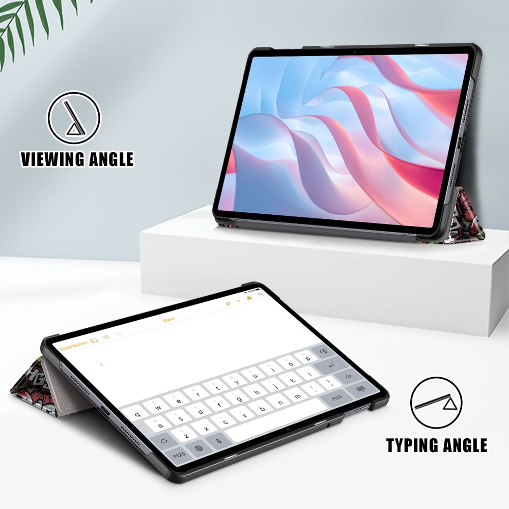 Print chytré zavírací pouzdro na Honor Pad X9 - graffiti
