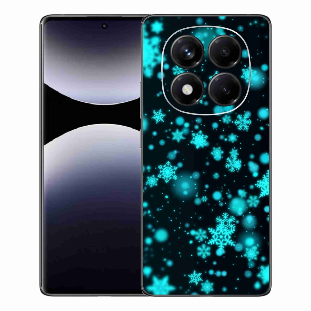 Gelový kryt mmCase na Xiaomi Redmi Note 14 Pro - sněhové vločky 1