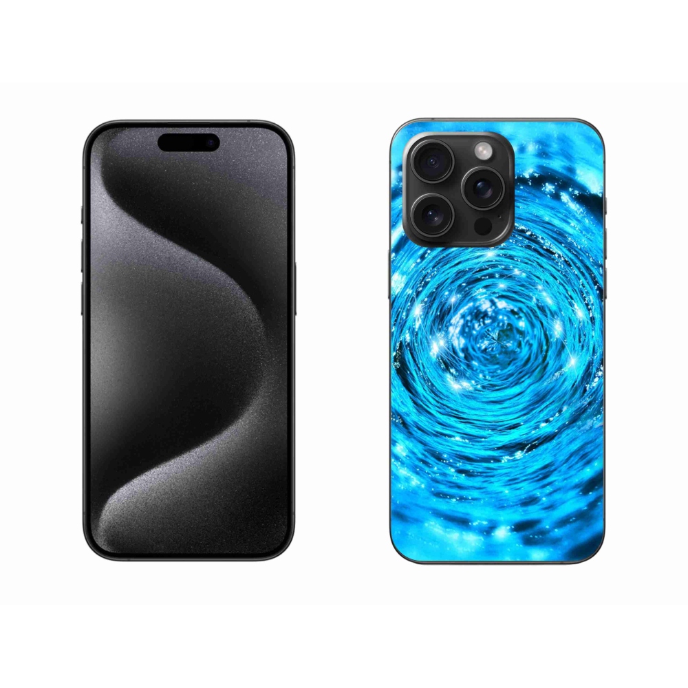 Gelový kryt mmCase na iPhone 15 Pro Max - vodní vír