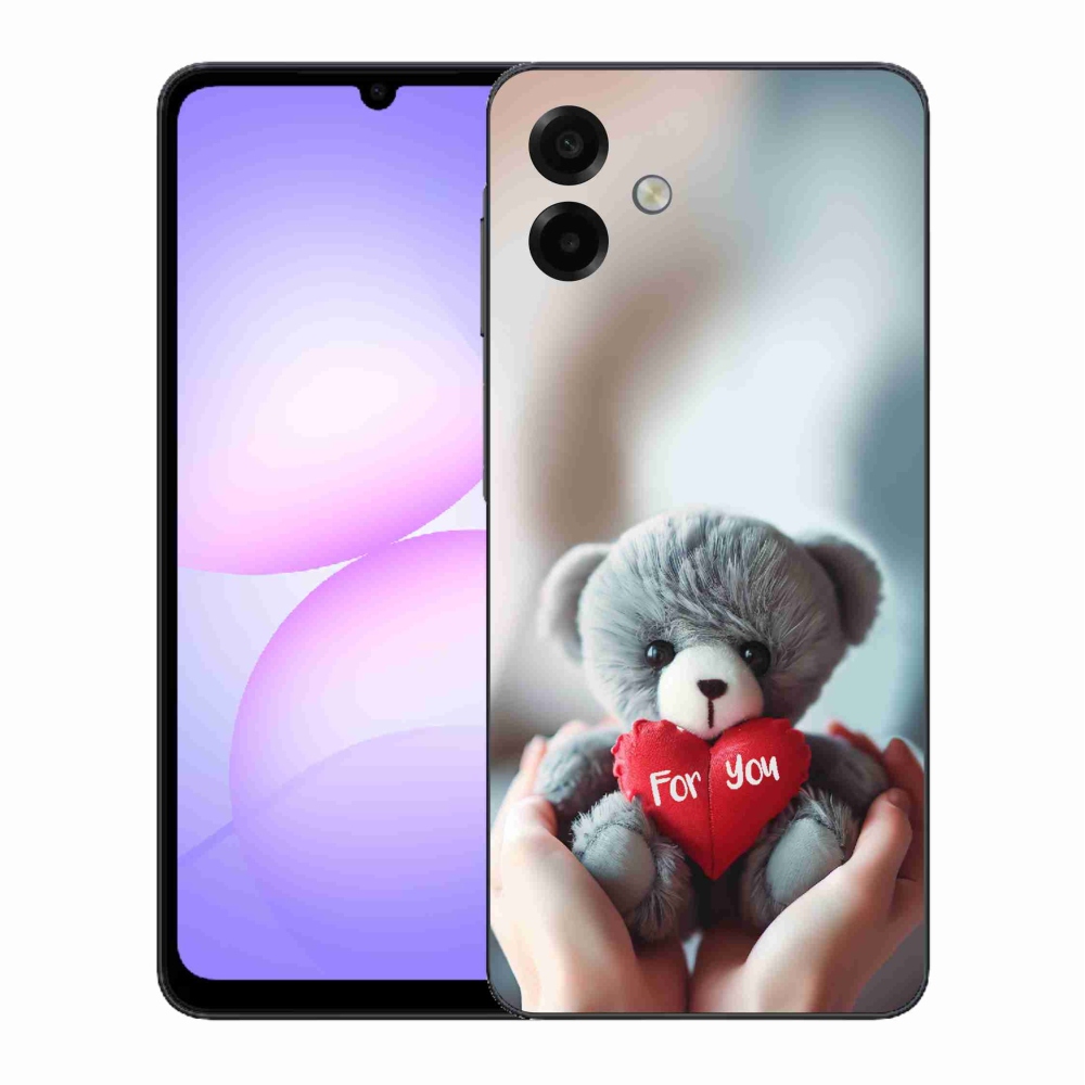 Gelový kryt mmCase na Samsung Galaxy A07 4G - medvídek pro zamilované