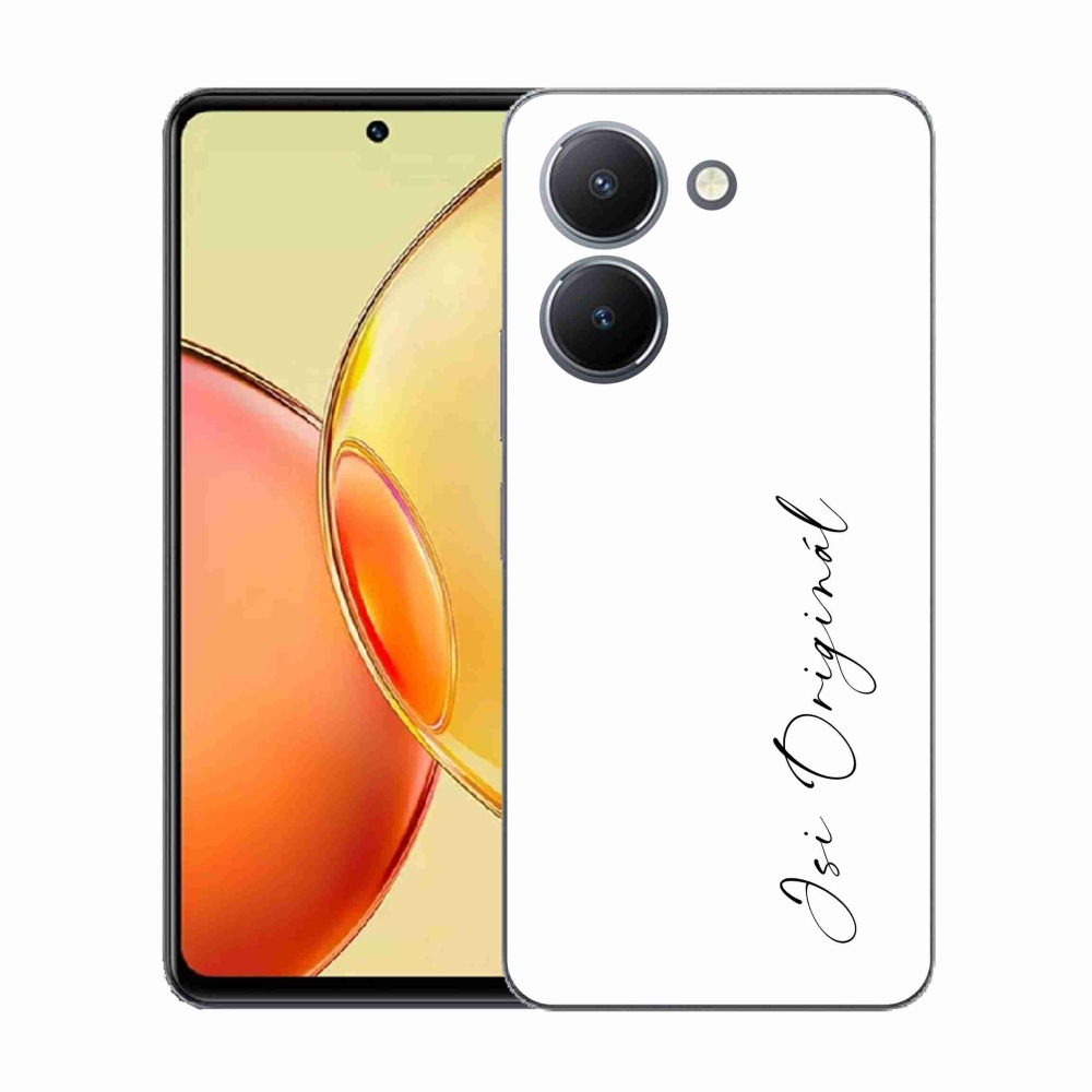 Gelový kryt mmCase na Vivo Y36 - jsi originál bílé pozadí