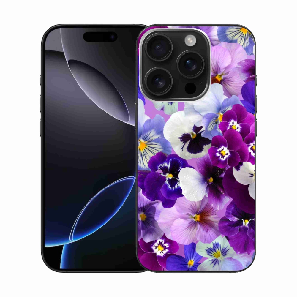 Gelový kryt mmCase na iPhone 16 Pro - květiny 9