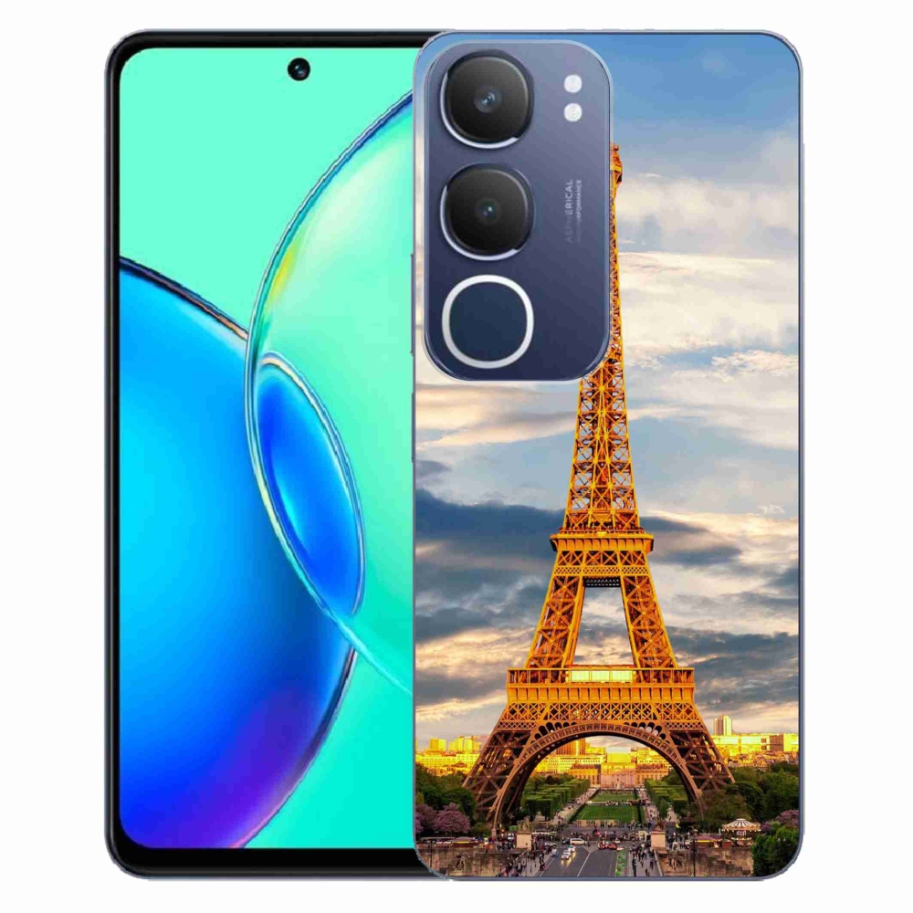Gelový kryt mmCase na Vivo Y19s - eiffelova věž 3