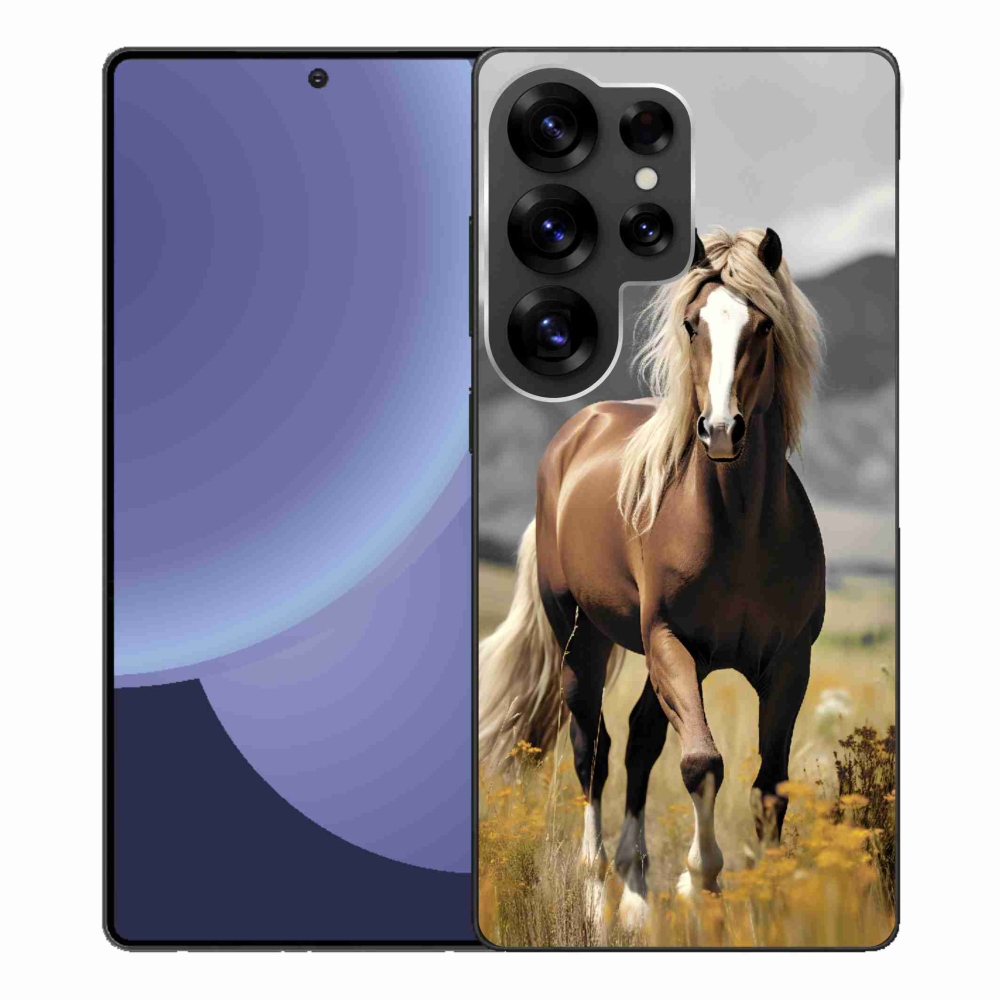Gelový kryt mmCase na Samsung Galaxy S25 Ultra - hnědý kůň 1