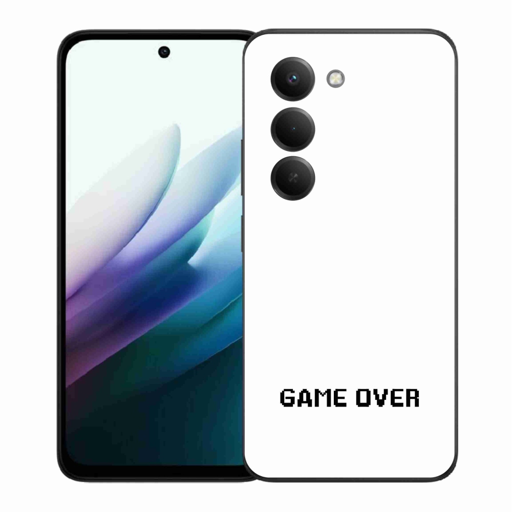 Gelový kryt mmCase na Xiaomi Redmi 15 4G/5G (171mm) - game over bílé pozadí