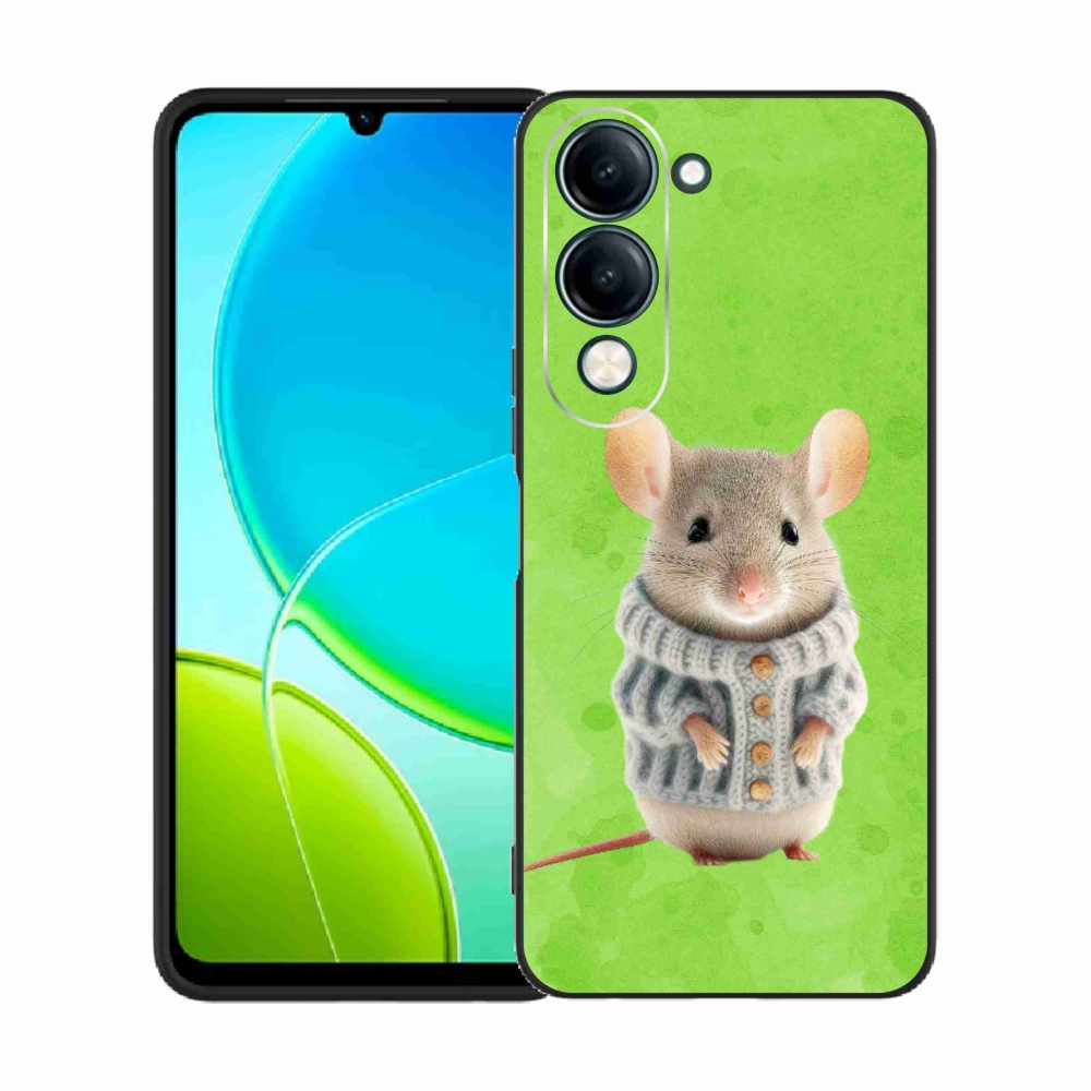 Gelový kryt mmCase na Vivo Y29s 5G - myška ve svetru