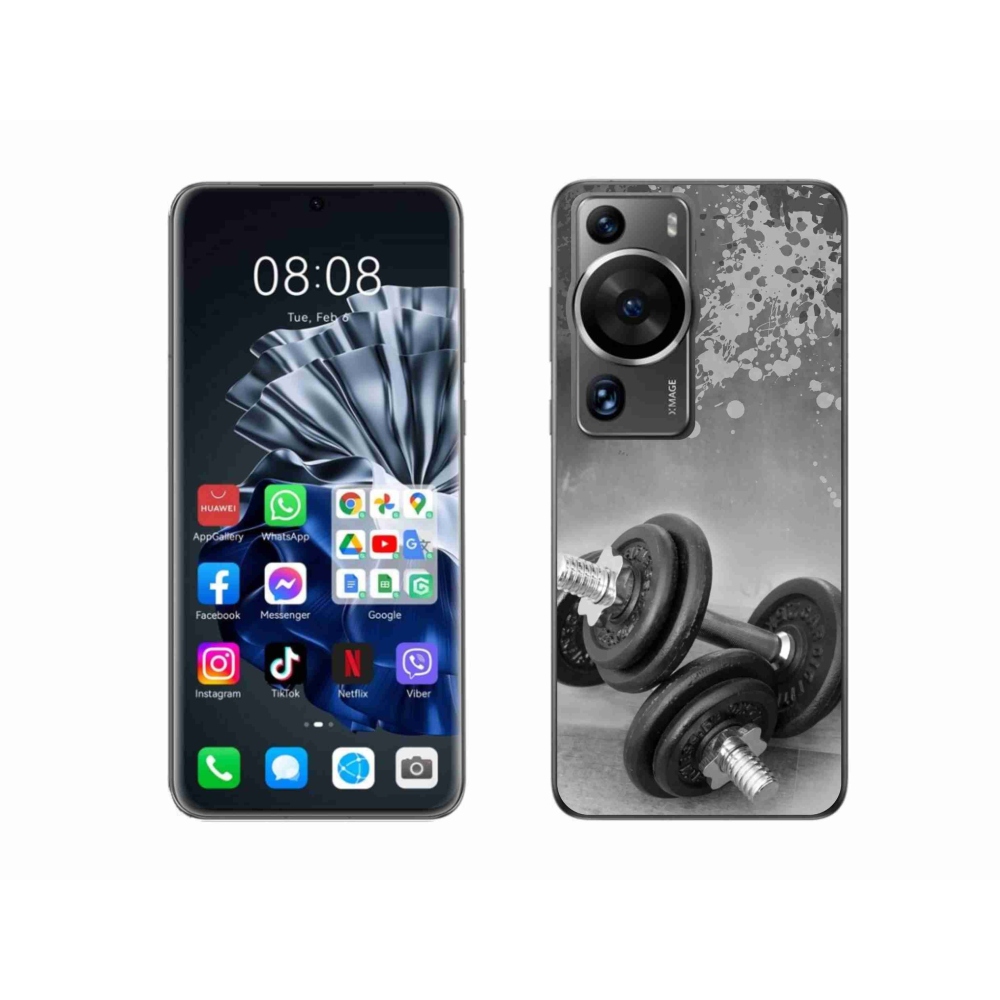 Gelový kryt mmCase na Huawei P60 Pro - činky 1