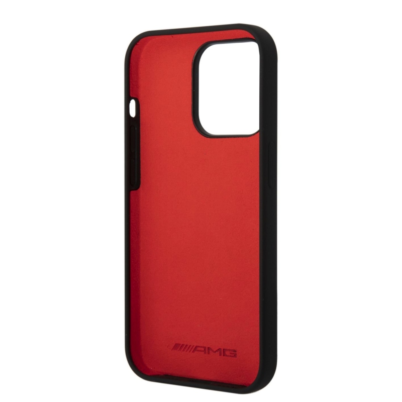 AMG Liquid Silicone Two Tone Zadní Kryt pro iPhone 14 Pro Max Black