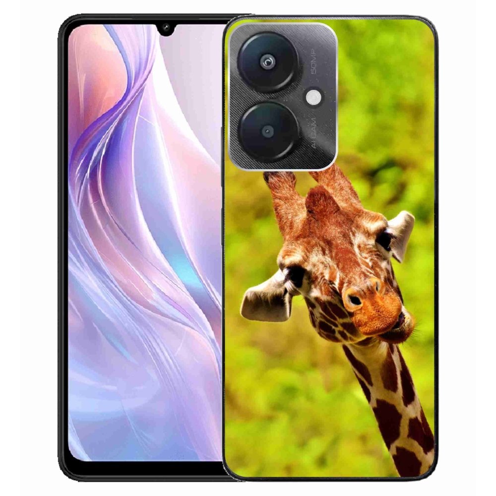 Gelový kryt mmCase na Xiaomi Redmi 13C 5G - žirafa