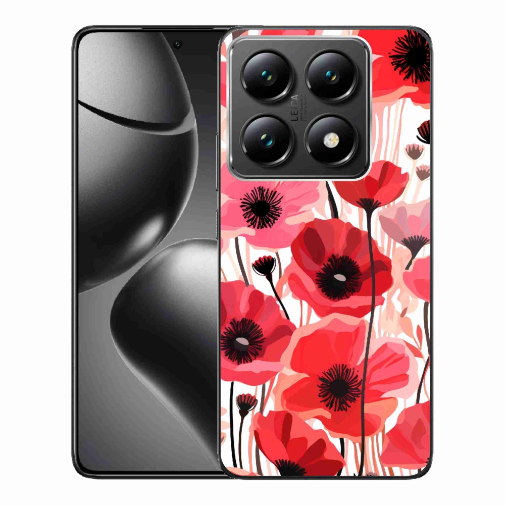 Gelový kryt mmCase na Xiaomi 14T Pro - vlčí mák 1