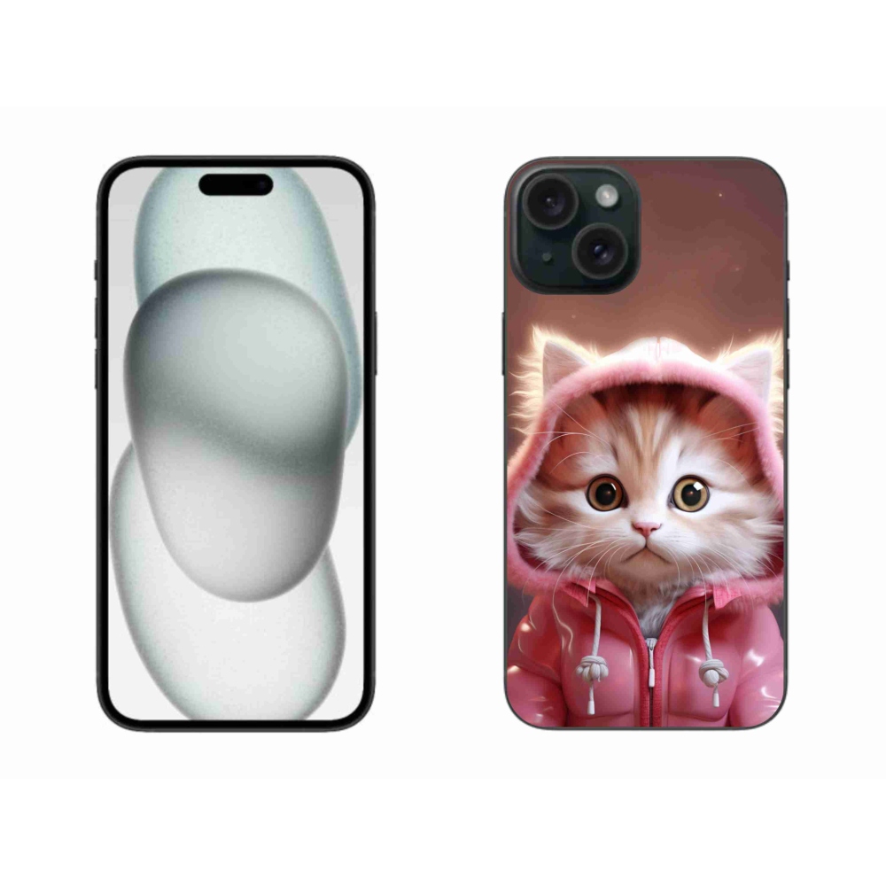 Gelový kryt mmCase na iPhone 15 Plus - roztomilé kotě 3