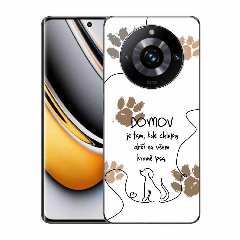 Gelový kryt mmCase na Realme 11 Pro/11 Pro+ - psí motiv bílé pozadí