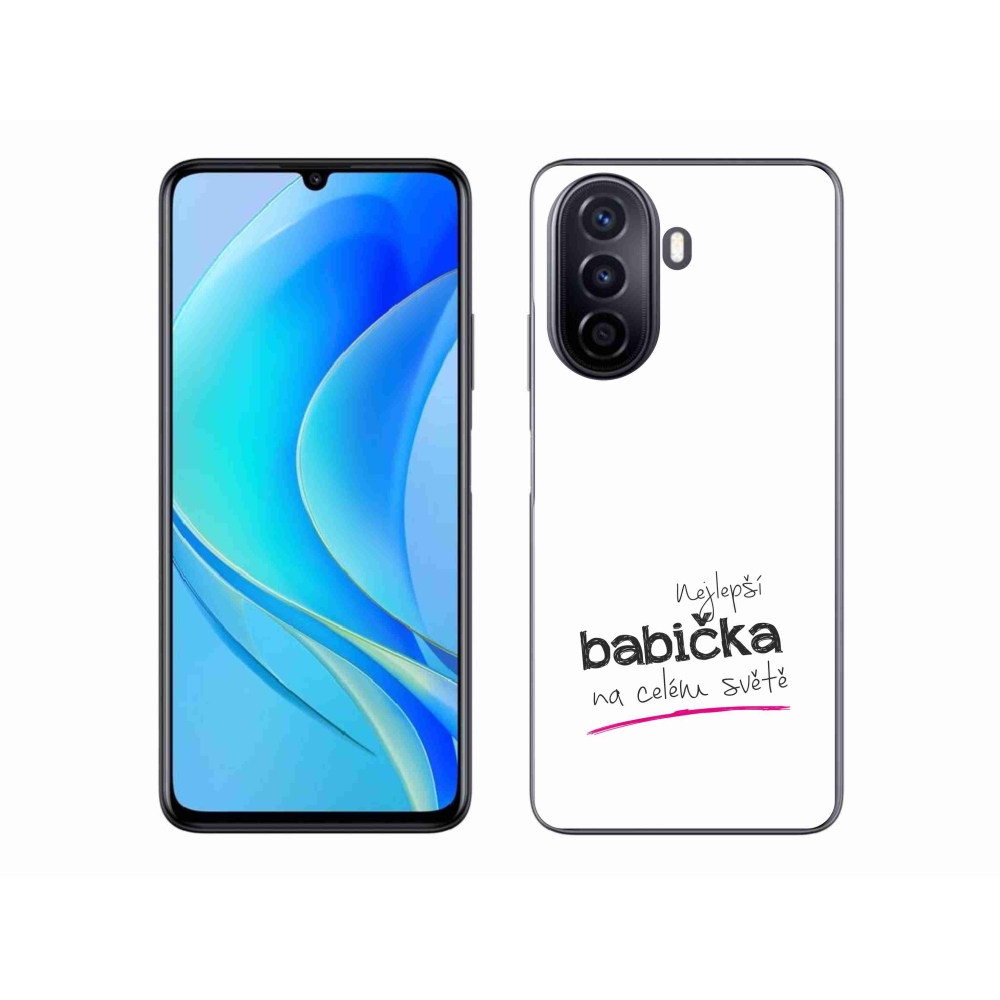 Gelový kryt mmCase na Huawei Nova Y70 - nejlepší babička 4 bílé pozadí