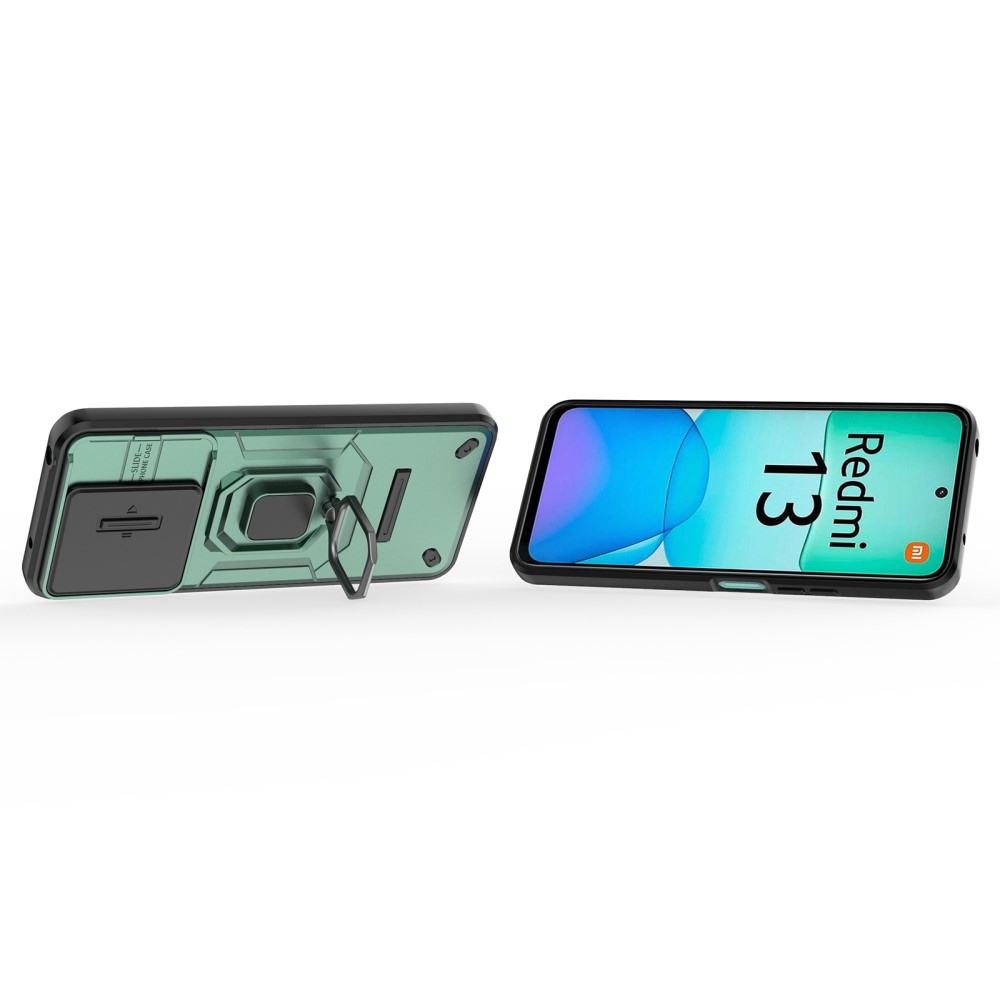Lens odolný hybridní kryt na Xiaomi Redmi 13 4G/Poco M6 4G - zelený