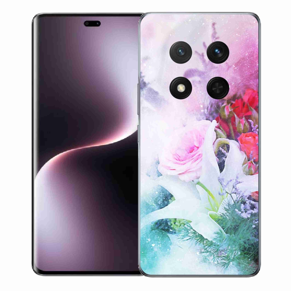 Gelový kryt mmCase na Honor Magic 7 Lite 5G - květiny 4