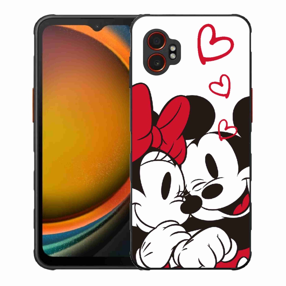 Gelový kryt mmCase na Samsung Galaxy Xcover 7 Pro - minnie a mickey