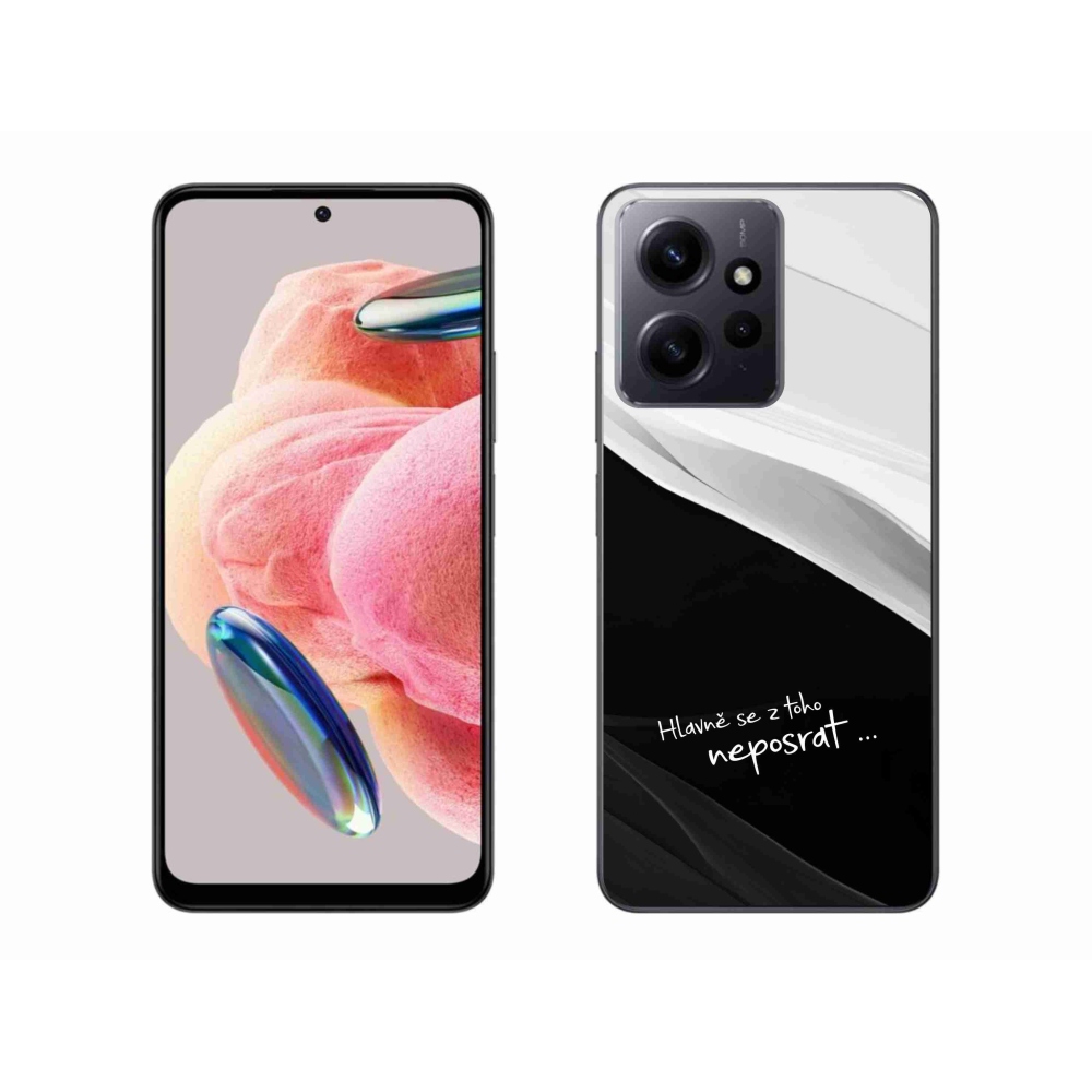 Gelový kryt mmCase na Xiaomi Redmi Note 12 4G - vtipný text 13 černobílé pozadí