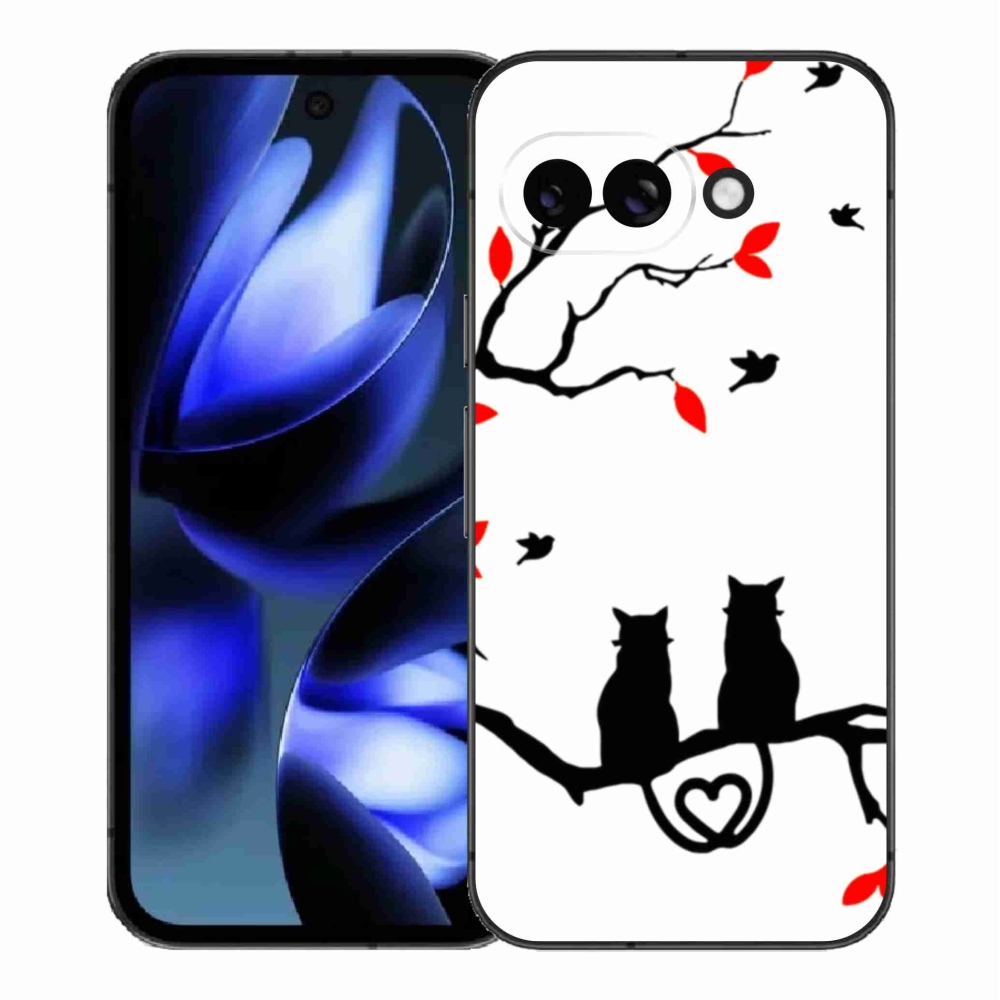 Gelový kryt mmCase na Google Pixel 9a - kočičí láska
