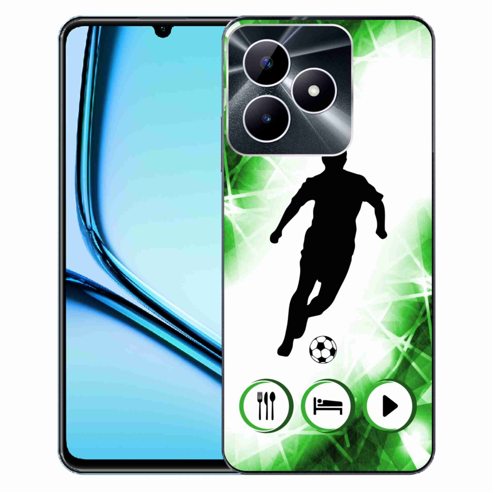 Gelový kryt mmCase na Realme Note 50 - fotbalista
