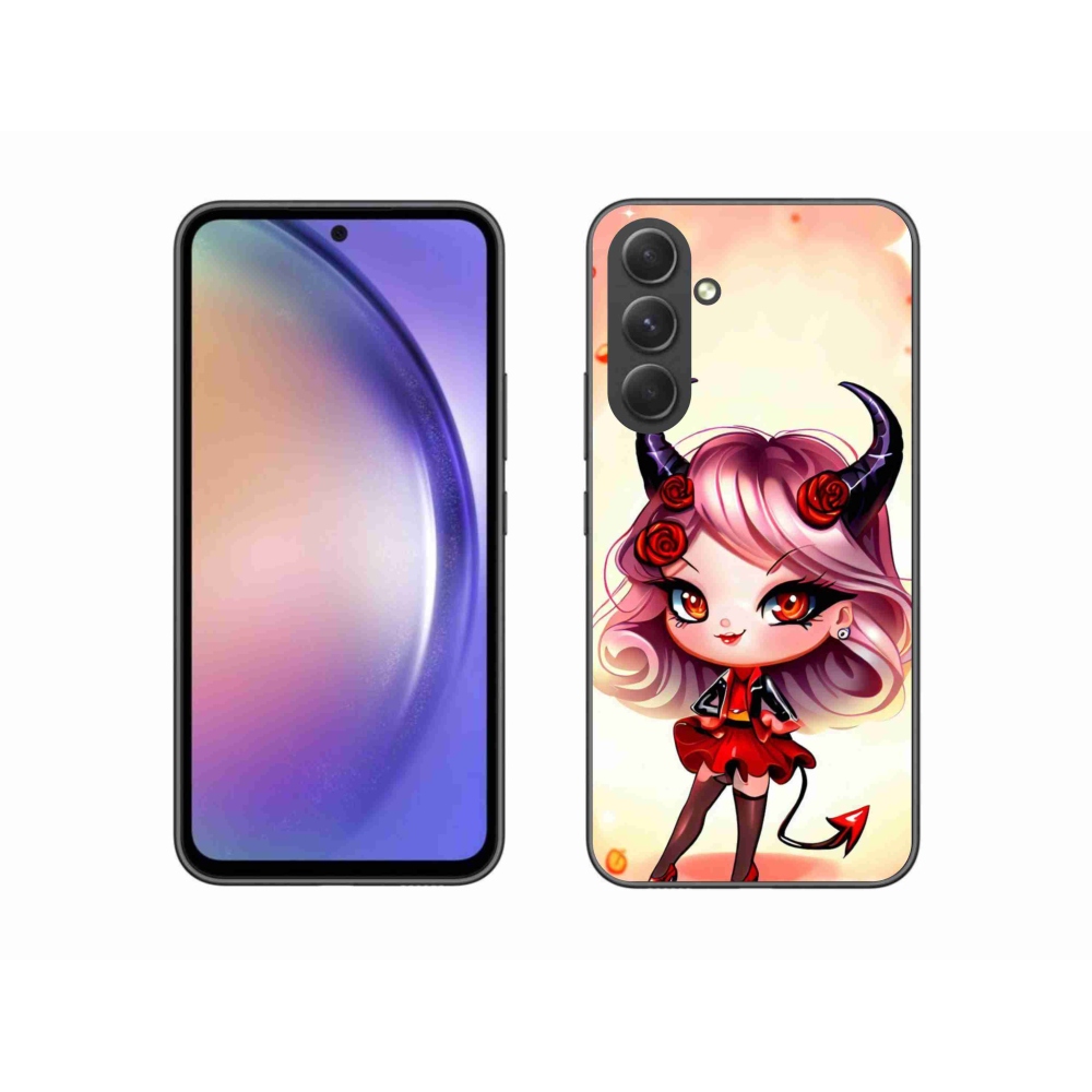 Gelový kryt mmCase na Samsung Galaxy A54 5G - kreslená čertice