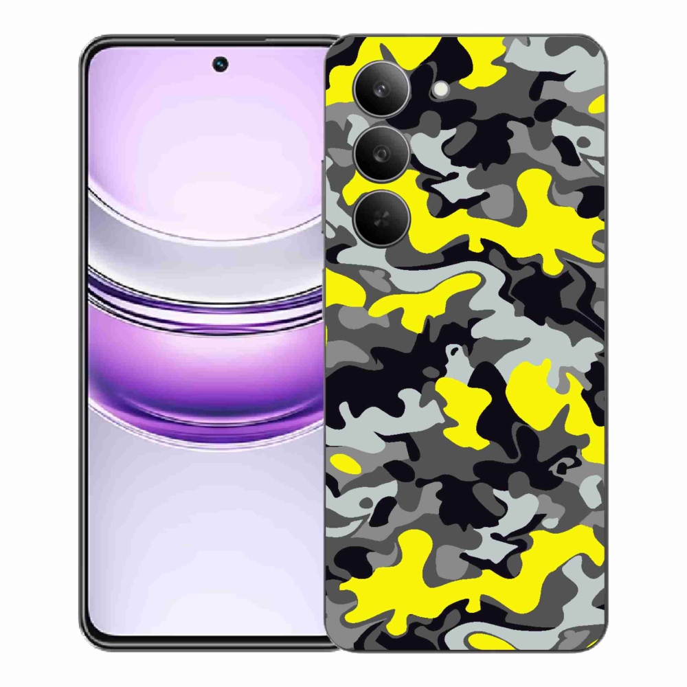 Gelový kryt mmCase na Realme 14x 5G - maskáčový vzor 6
