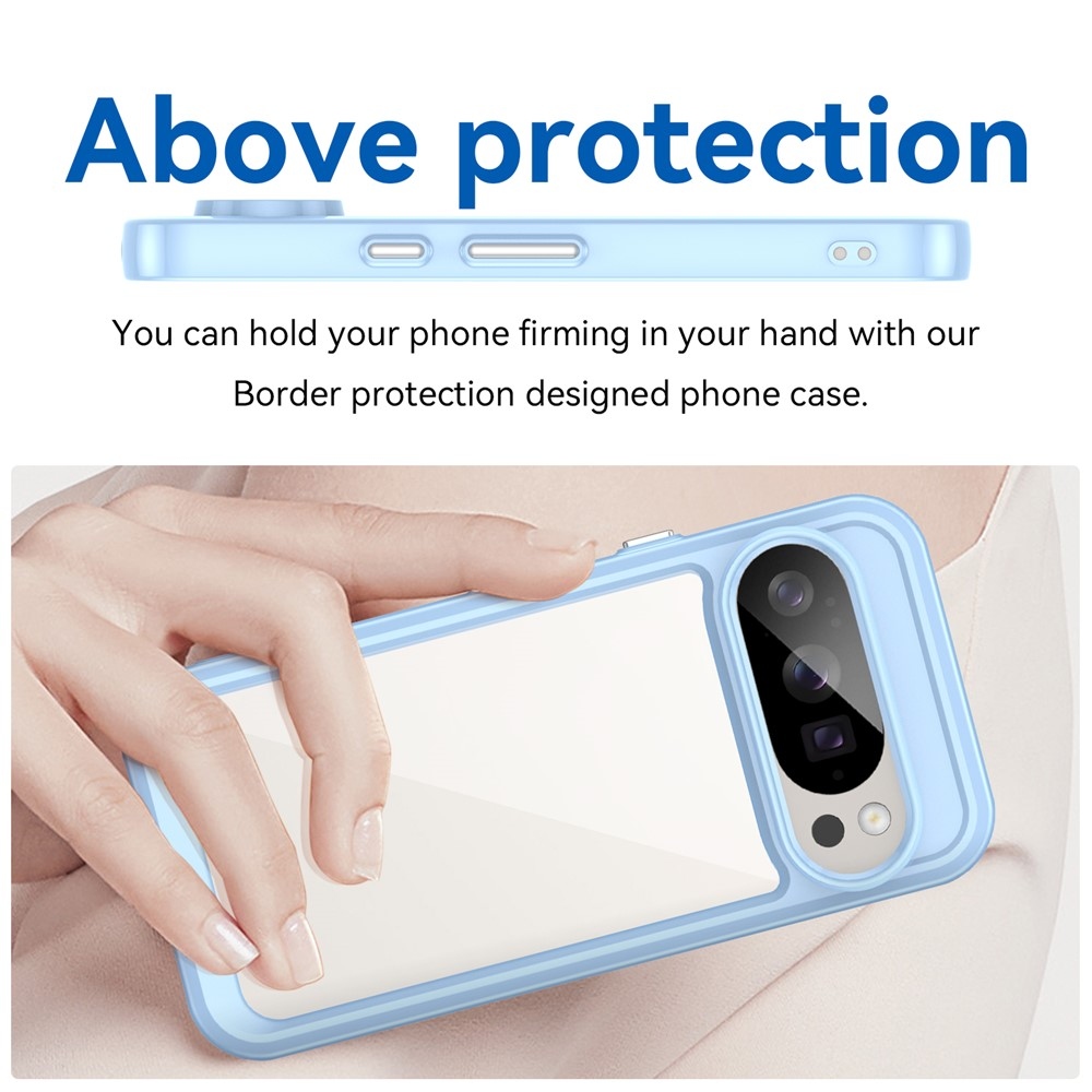 Gelový obal s pevnými zády na Google Pixel 10 Pro/Pixel 10 - modrý