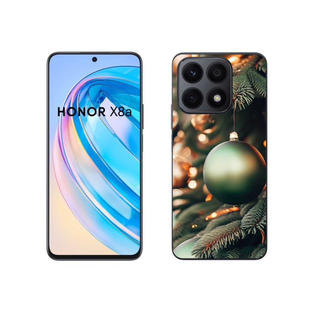 Gelový kryt mmCase na Honor X8a - vánoční ozdoby 1