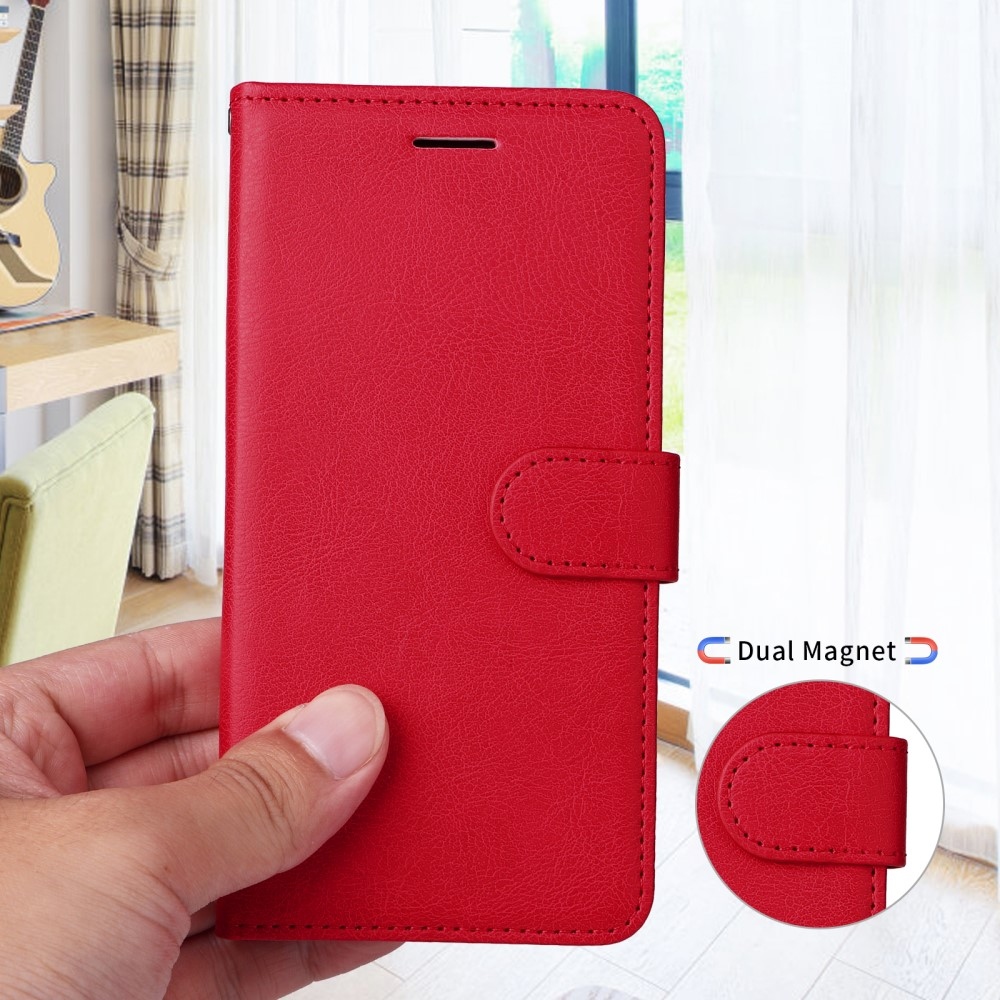 Wallet knížkové pouzdro na Xiaomi Redmi A5 (173.45x79.35x8.45mm) - červené