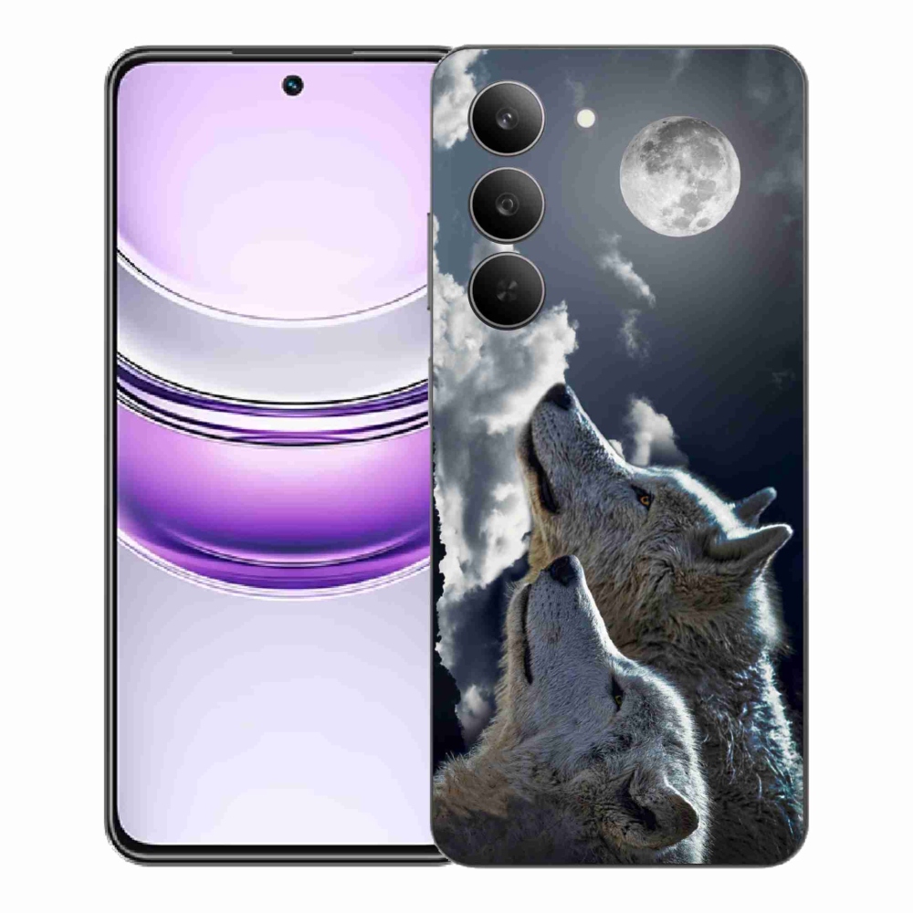 Gelový kryt mmCase na Realme 14x 5G - vlci