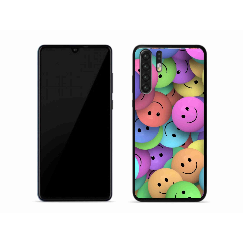 Gelový kryt mmCase na mobil Huawei P30 Pro - barevní smajlíci