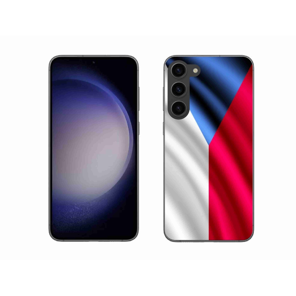 Gelový kryt mmCase na mobil Samsung Galaxy S23+ 5G - česká vlajka