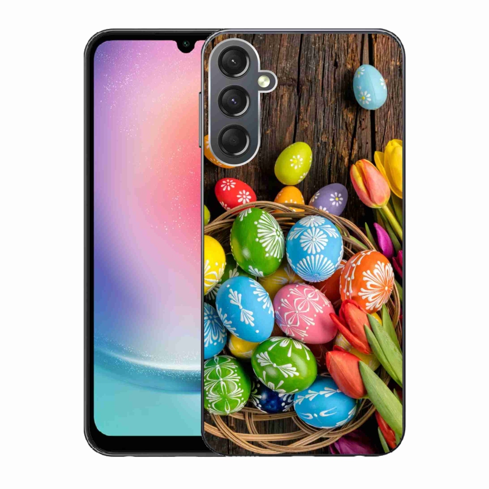 Gelový kryt mmCase na Samsung Galaxy A24 - velikonoční vajíčka