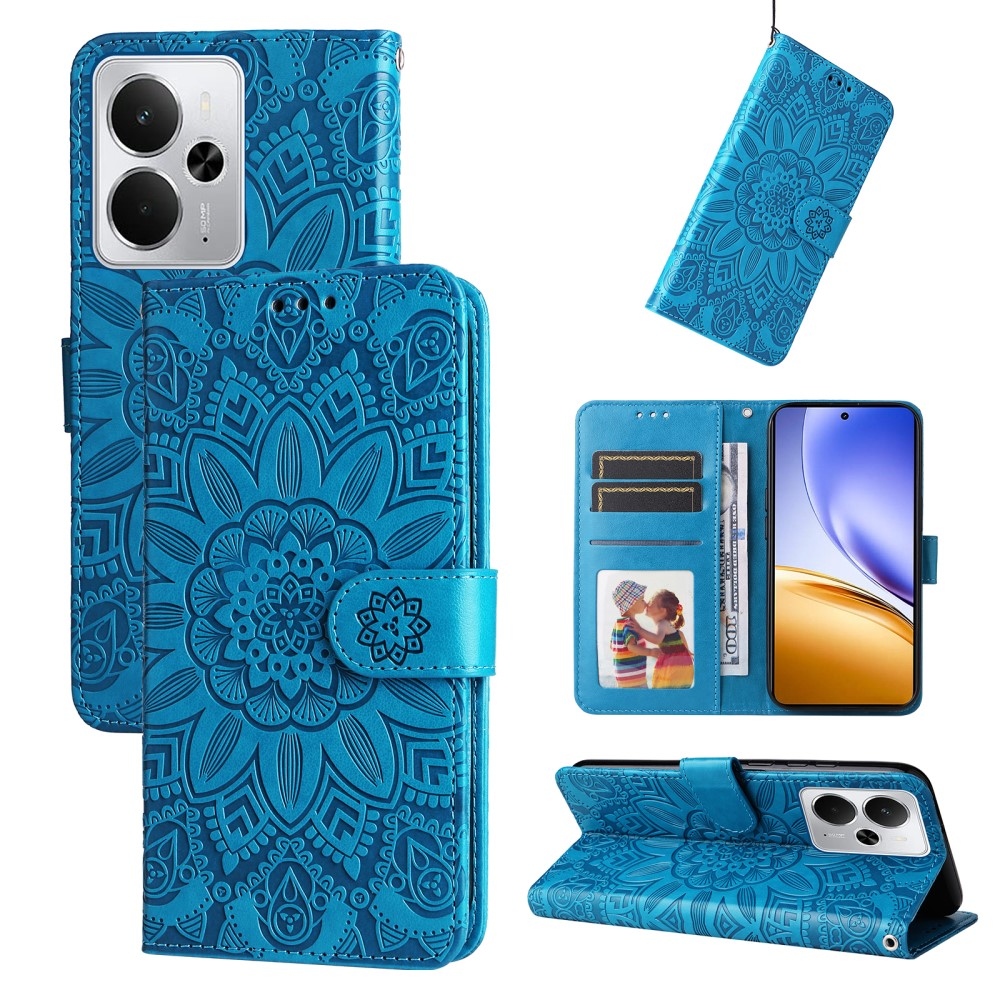 Sunflower knížkové pouzdro na Realme 14 5G - modré