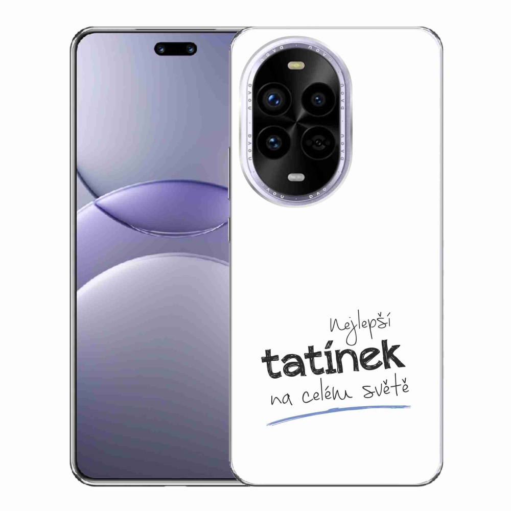 Gelový kryt mmCase na Huawei Nova 13 Pro 5G - nejlepší tatínek 4 bílé pozadí